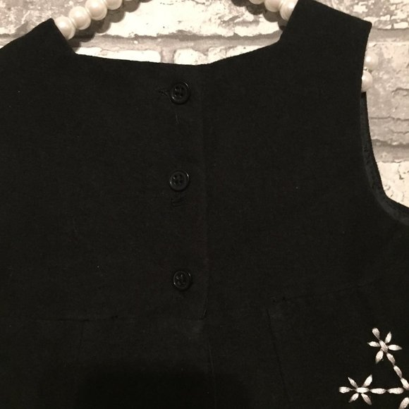 Vintage Holiday Snowflake Dress 6-12 Months - Picture 4 of 6